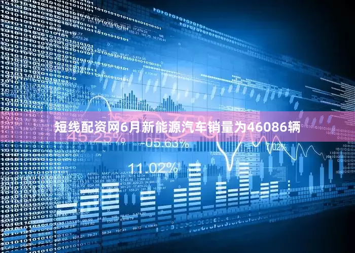 短线配资网6月新能源汽车销量为46086辆