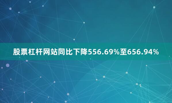 股票杠杆网站同比下降556.69%至656.94%